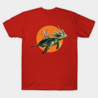 FLYING TURTLE (CIRCLE) T-Shirt